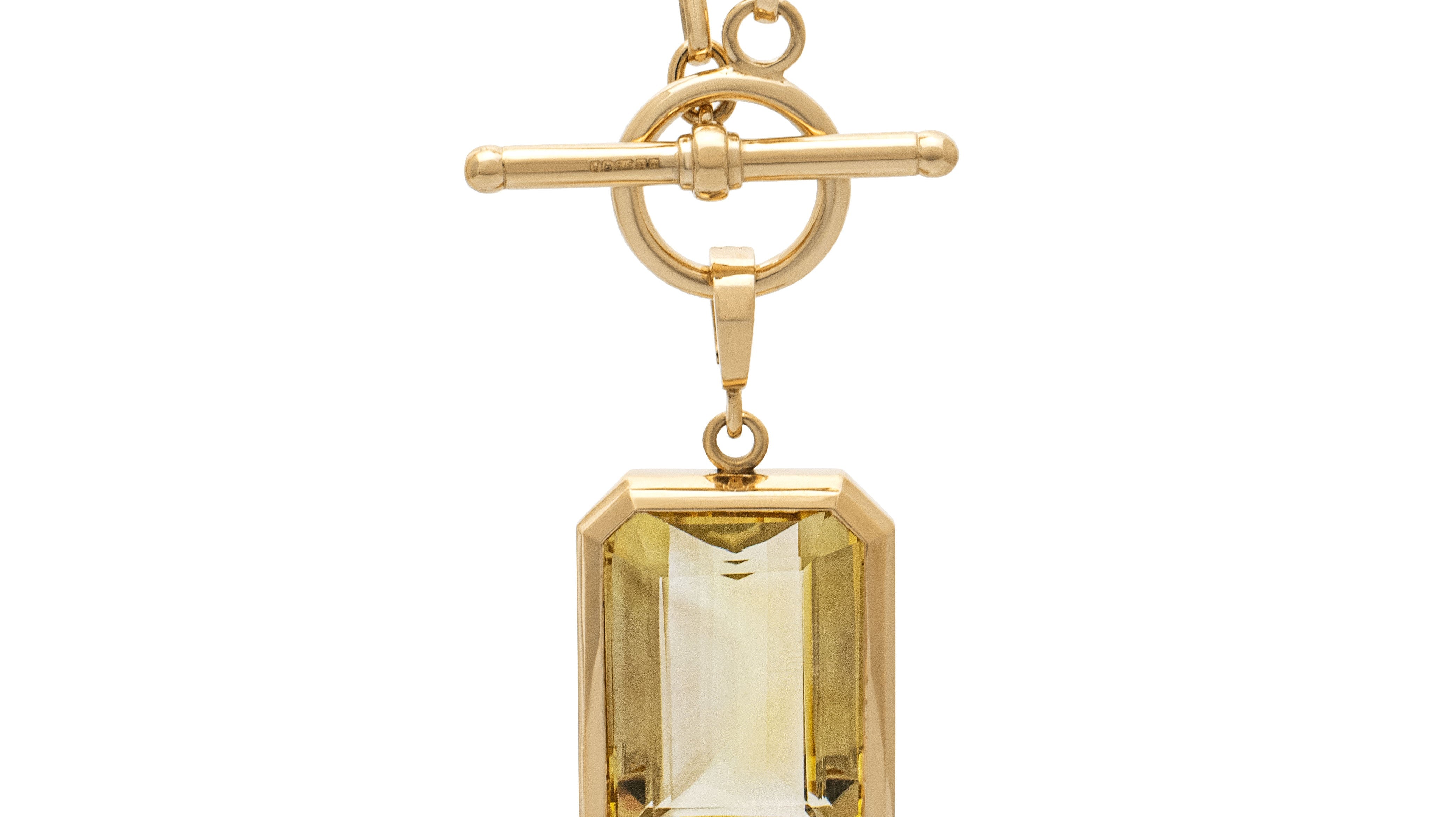 PRESS: The Sunday Times Style Magazine - Citrine T-bar Necklace