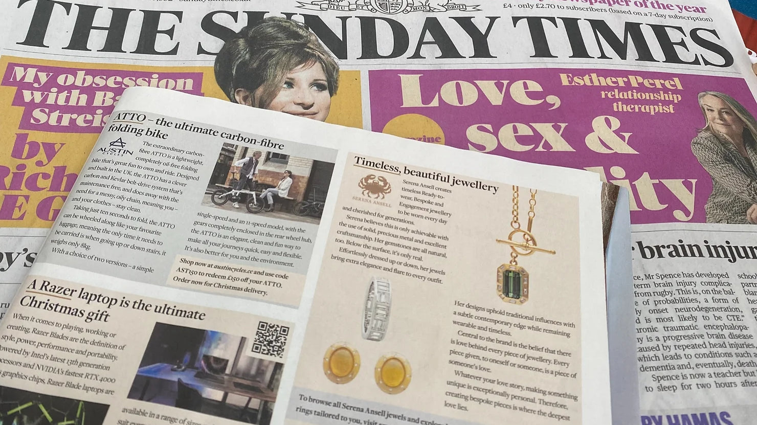 Serena Ansell Jewellery Sunday Times Magazine