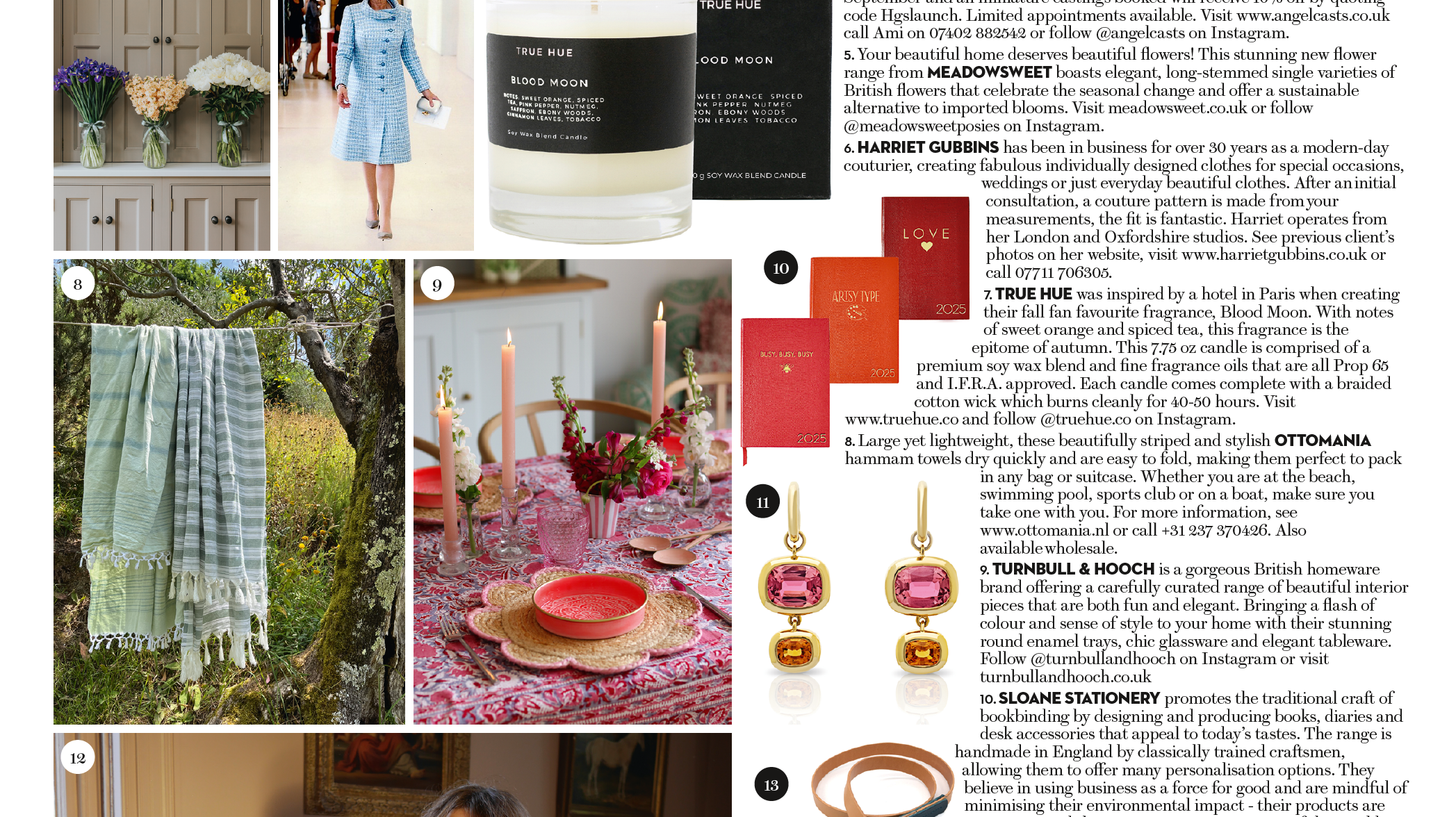 House & Garden Magazine Cosmopolitan Cocktail Earrings