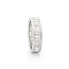 Brickwork Baguette Diamond Ring. Diamond ring. Diamond band. Platinum and Diamond eternity ring. Diamond eternity ring. Art Deco eternity ring. Platinum and diamond ring. Diamond wedding band.