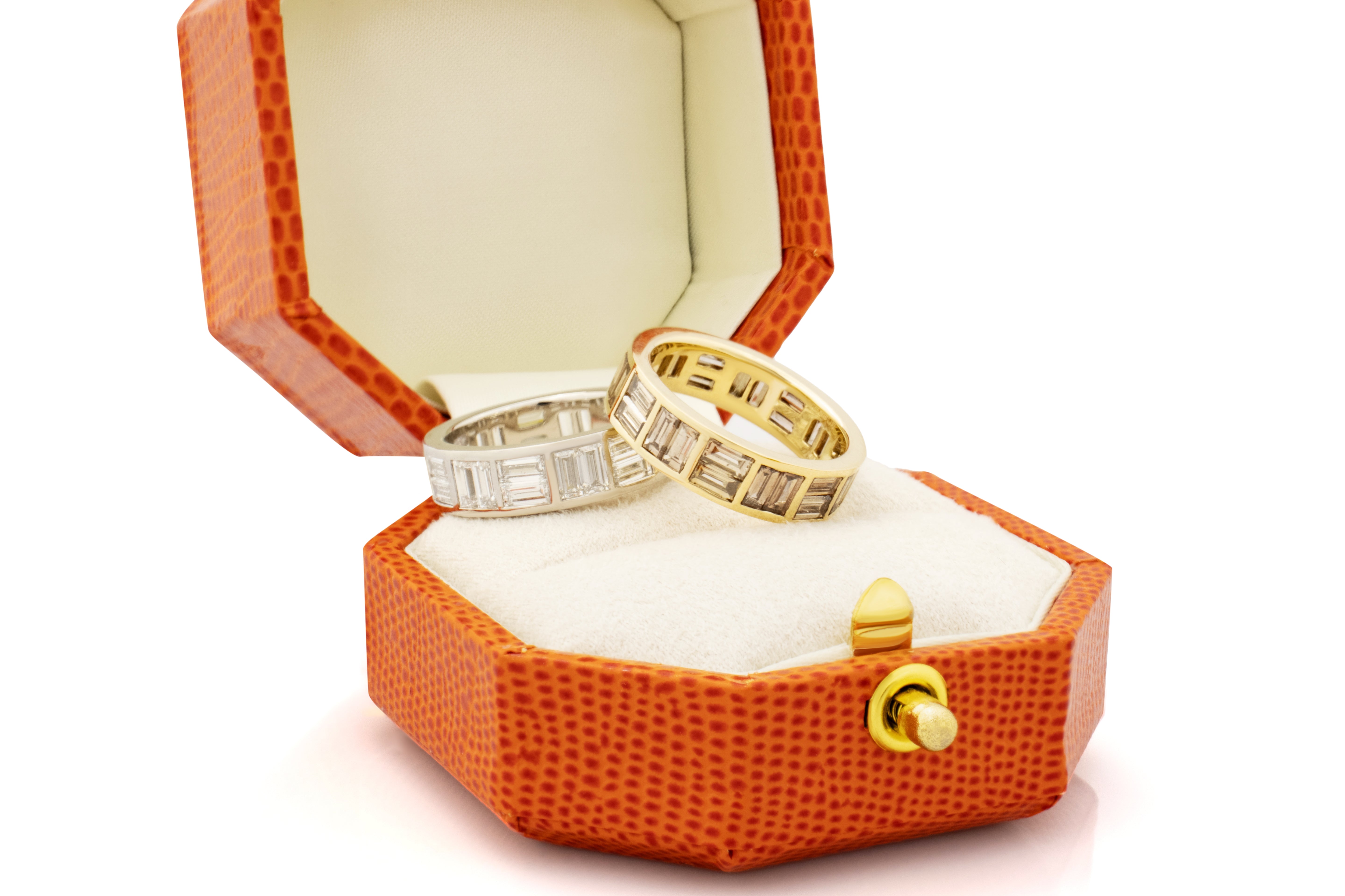 Brickwork Baguette Diamond Ring. Diamond ring. Diamond band. Platinum and Diamond eternity ring. Diamond eternity ring. Art Deco eternity ring. Platinum and diamond ring. Diamond wedding band.
