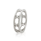 Silver binding ring. Unisex ring. Kisses ring. X ring. Matching rings. Friendship ring. Solid silver ring. Serena Ansell fine jewellery. London jeweller.