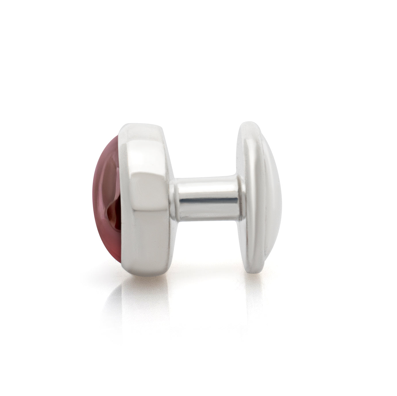 Garnet dress stud. Gemstone dress stud. Men's dress studs. Men's accessories.