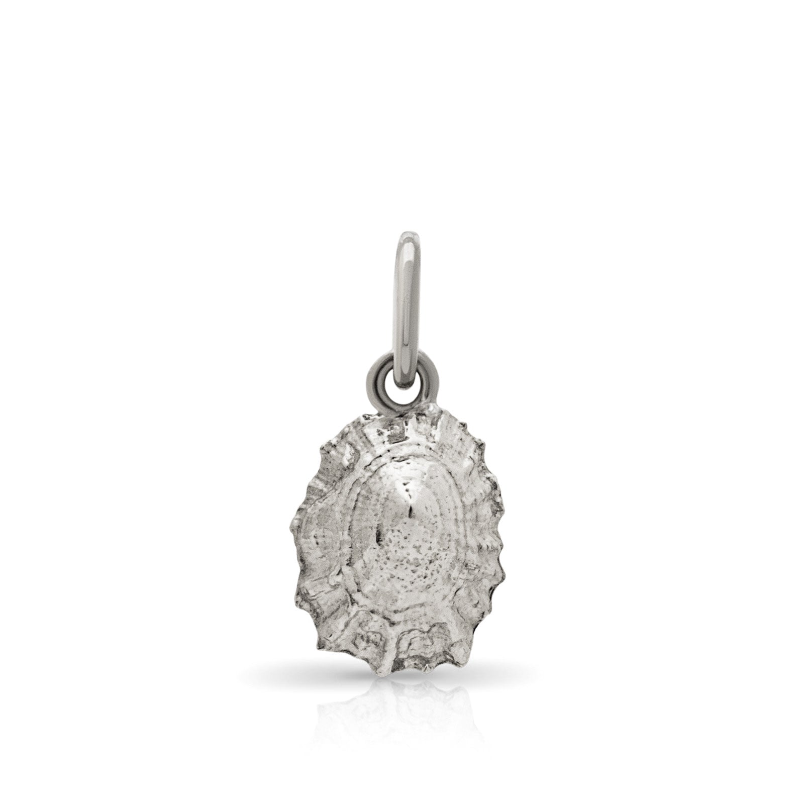 Polzeath pendant. Polzeath charm. Polzeath necklace. Polzeath Cornwall. Cornwall jewellery. Cornwall shell jewellery. Silver shell jewellery. Gold shell jewellery. Those Happy Places. Serena Ansell Jewellery.