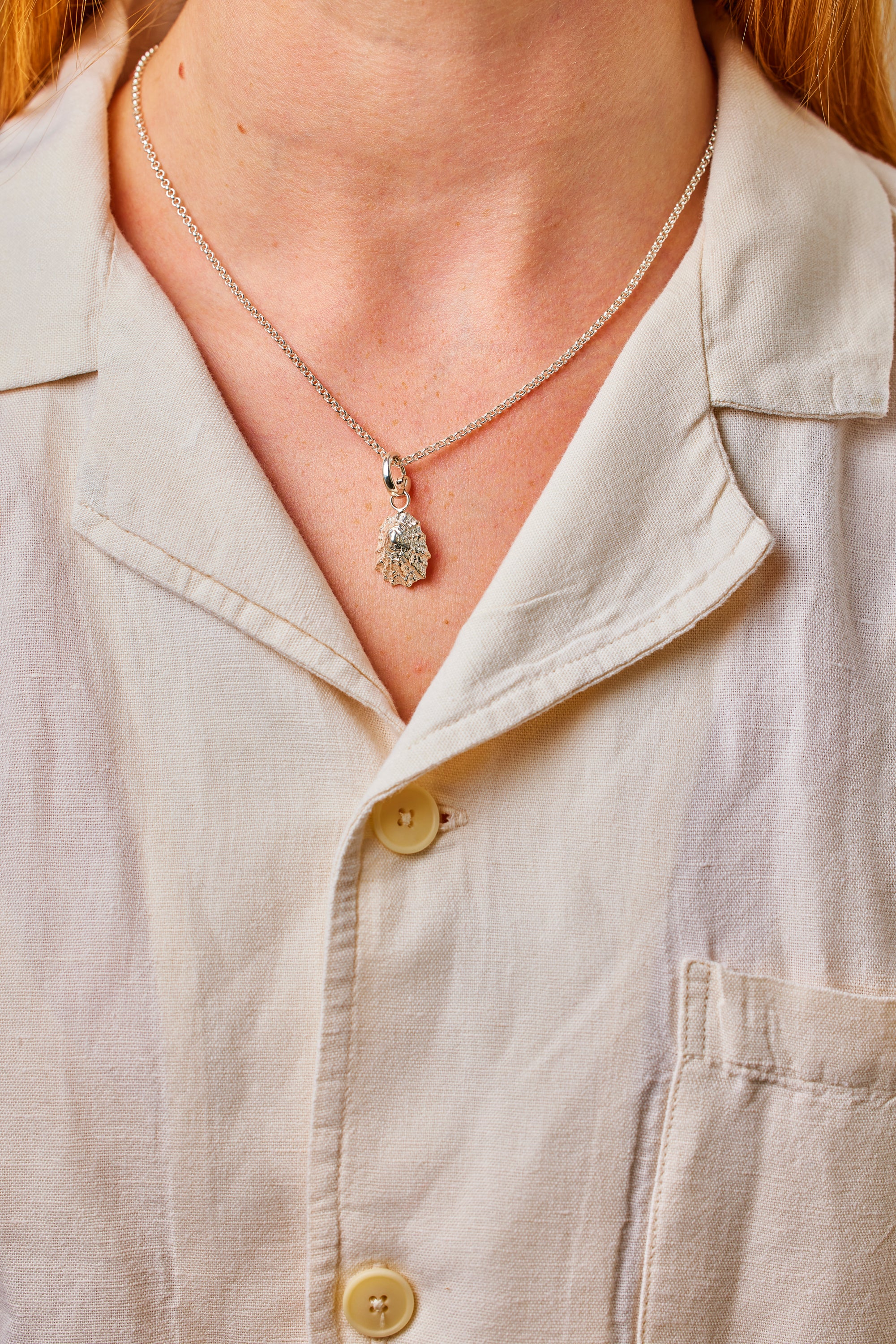 Limpet shell pendant. Constantine Bay pendant. Cornwall jewellery. Cornwall shell jewellery.