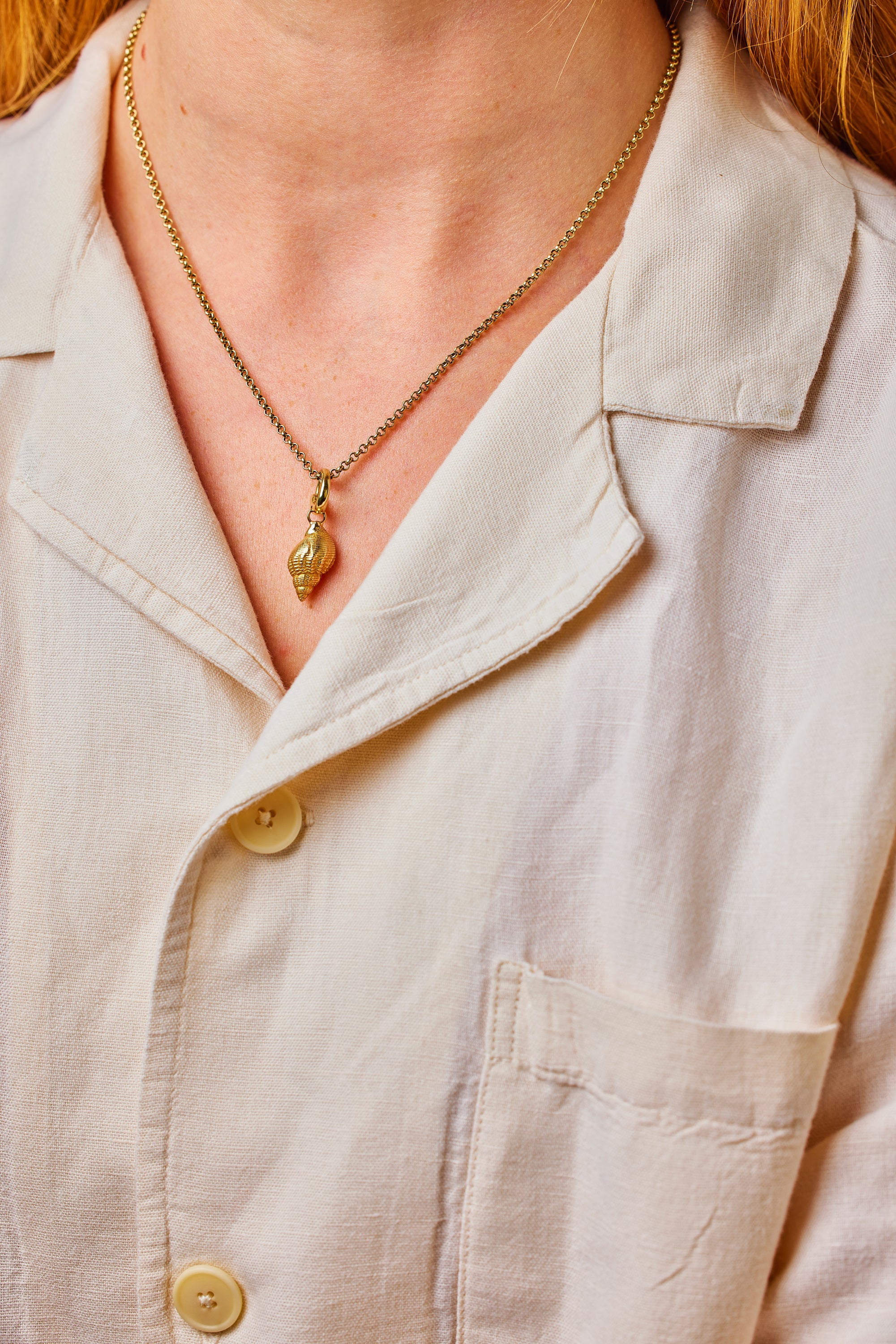 West Wittering pendant. West Wittering charm. West Wittering necklace. West Wittering shell jewellery. Silver shell jewellery. Gold shell jewellery. Those Happy Places. Serena Ansell Jewellery.