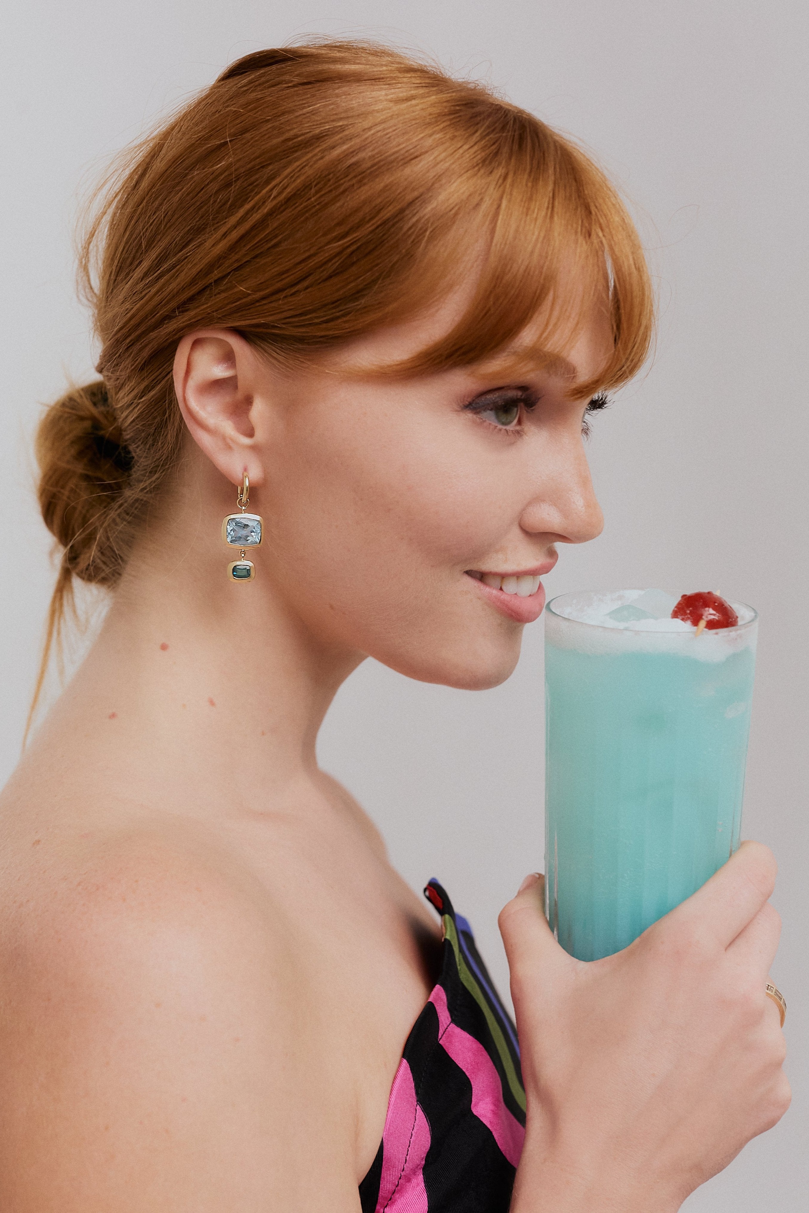 Blue lagoon cocktail earrings. Topaz earrings. Blue tourmaline earrings. Big earrings. Statement earrings. Blue gemstone earrings. Gemstone drop earrings.