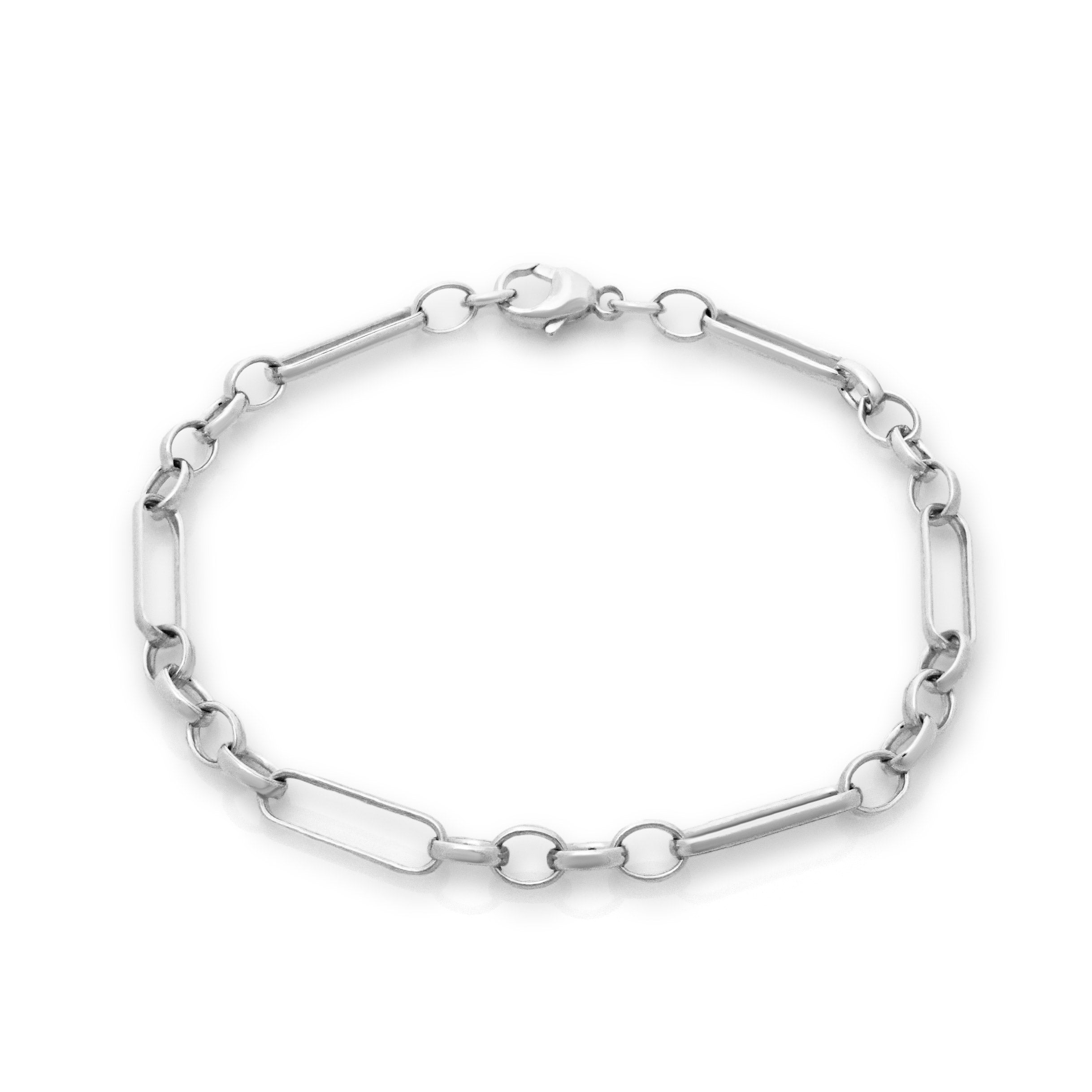 Silver figaro bracelet. Silver bracelet. Silver chain bracelet. Belcher chain bracelet. Men's accessories. Men's bracelet. Unisex jewellery.