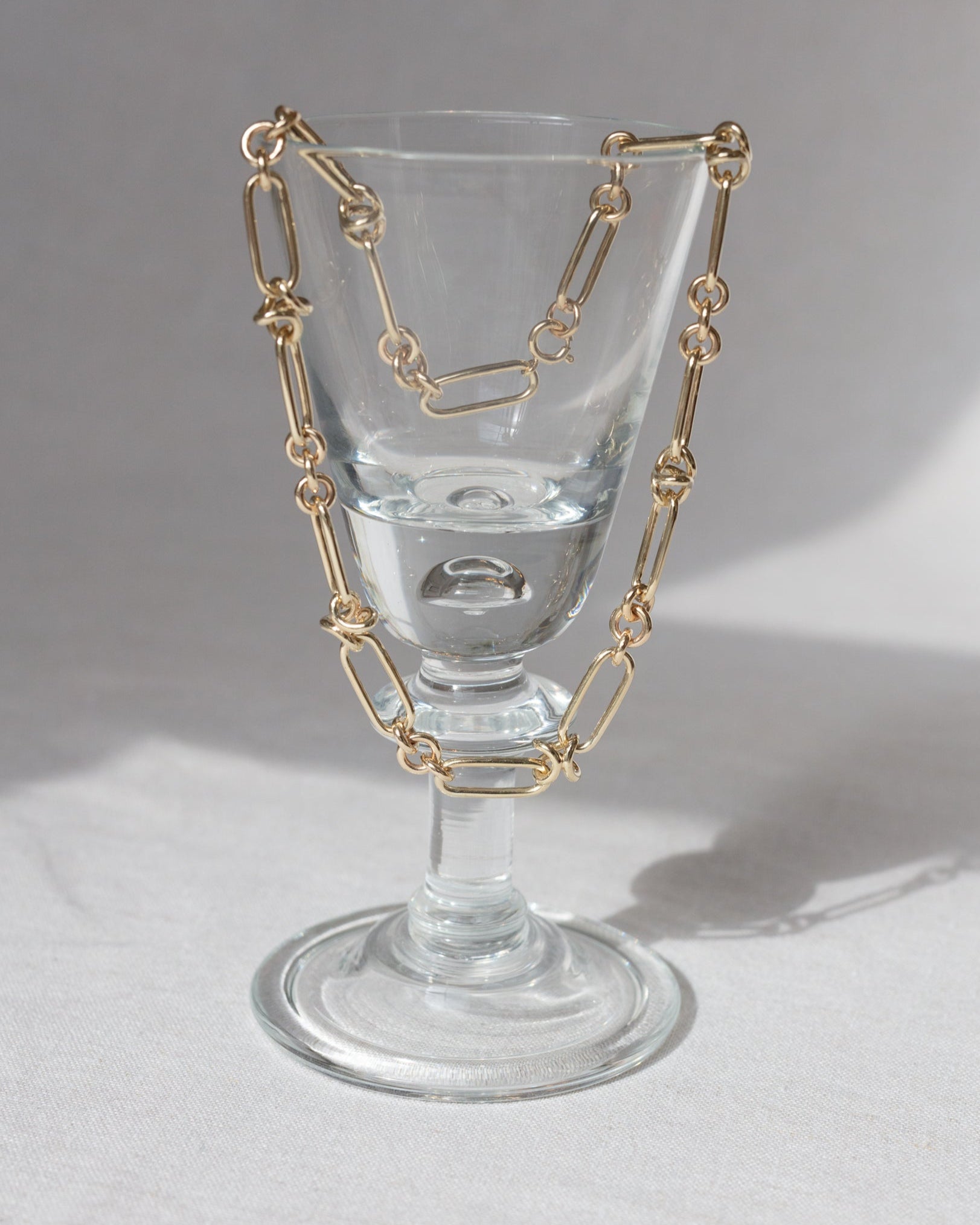 Chunky gold chain necklace. Solid gold necklace. Charm necklace.