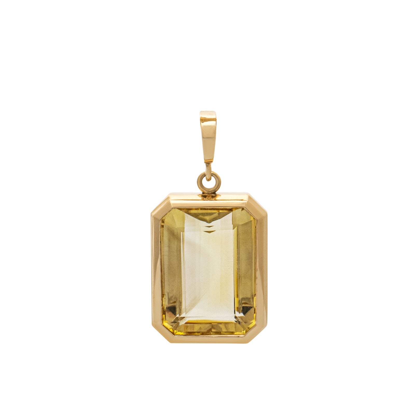 Citrine pendant. Large Citrine pendant necklace.