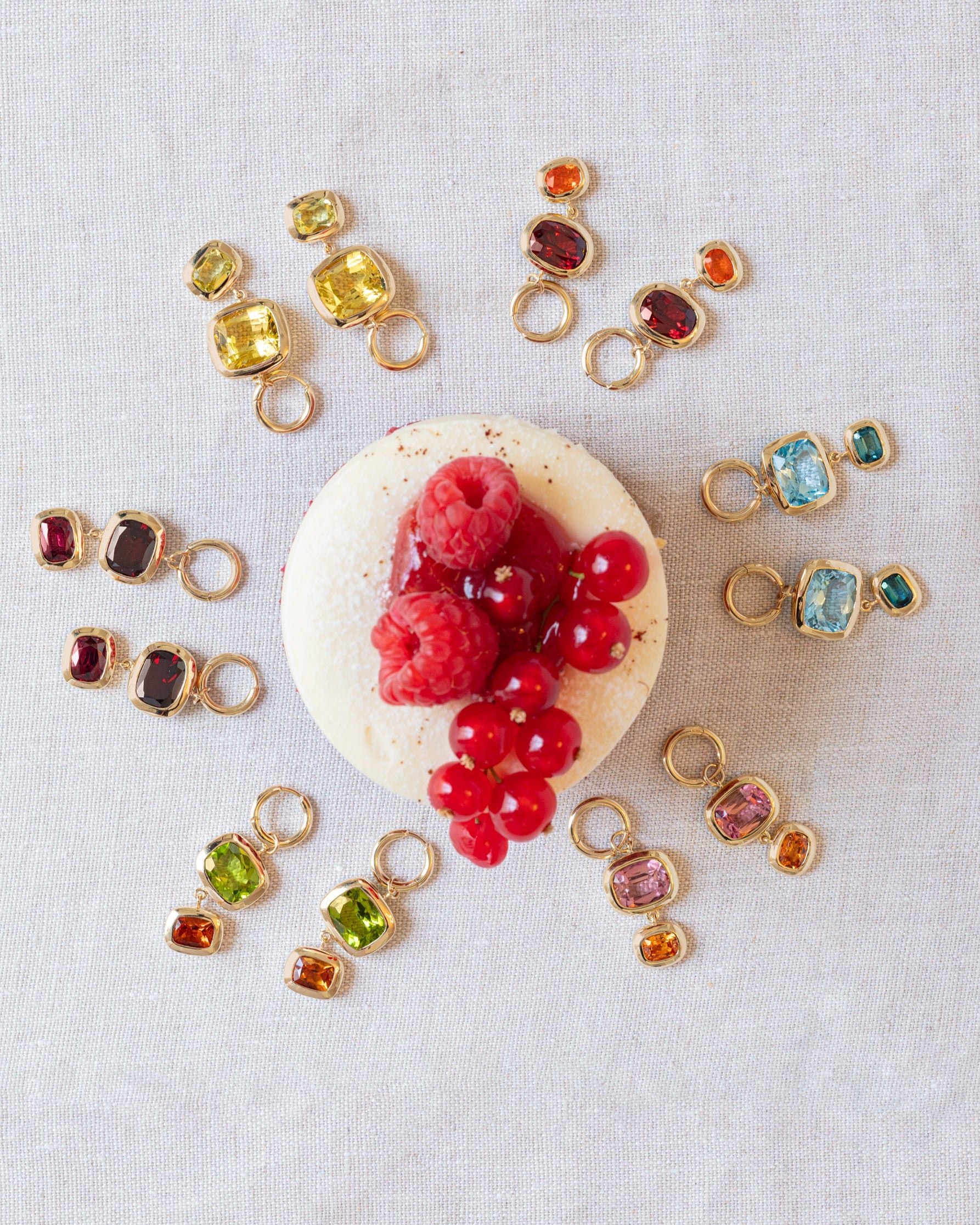 Big earrings. Statement earrings. Cocktail earrings. French 75 cocktail earrings. Cocktail jewellery. Double drop earrings.