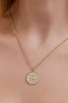 Earth Medallion. Medallion pendant. Gold medallion. Diamond medallion. Solid gold and diamond pendant. Diamond disc pendant. Gold disc pendant.