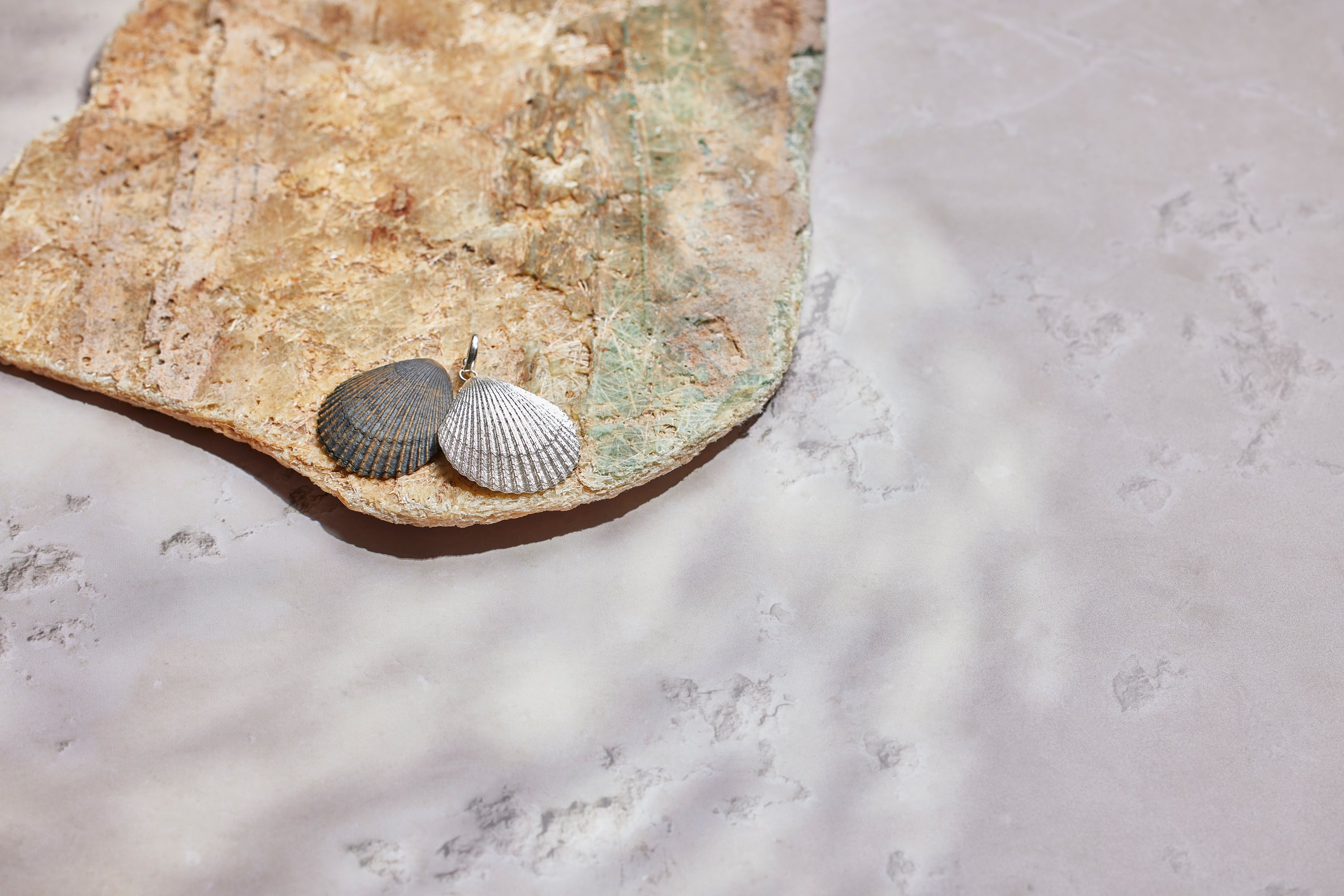 Holkham pendant. Scallop shell pendant. Holkham shell necklace. Holkham beach, Norfolk. Norfolk jewellery. Norfolk shell jewellery. Silver shell jewellery. Gold shell jewellery. Those Happy Places.