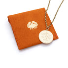 Libra jewellery. Libra pendant. Zodiac jewellery. Zodiac pendant. Star sign jewellery. Star sign pendant. Horoscope jewellery. Horoscope pendant. Gold disc pendant.
