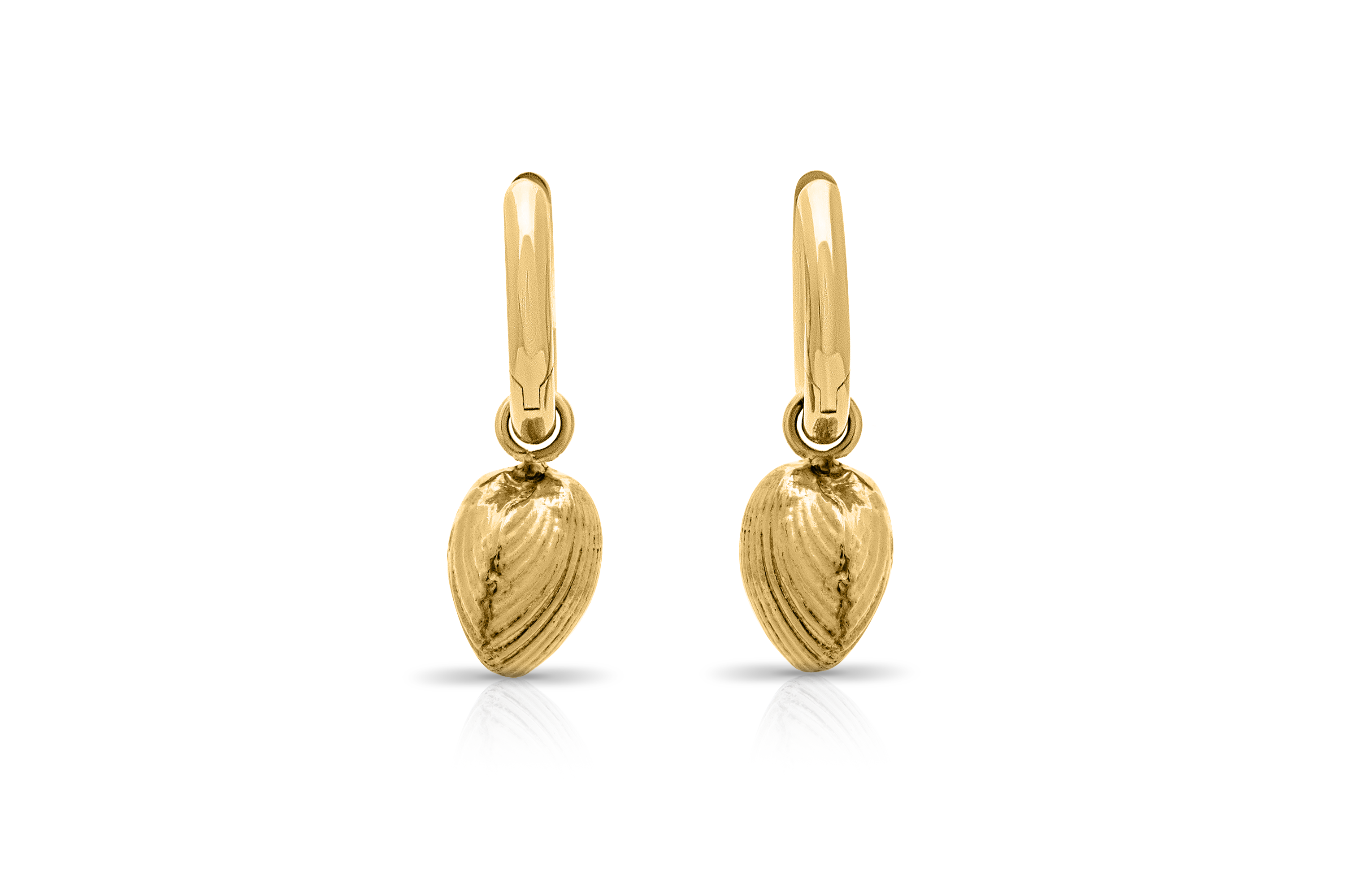 Cockle shell earrings. Old Hunstanton earrings. Old Hunstanton beach, Norfolk. Norfolk jewellery. Norfolk shell jewellery. Silver shell jewellery. Gold shell jewellery. Those Happy Places.