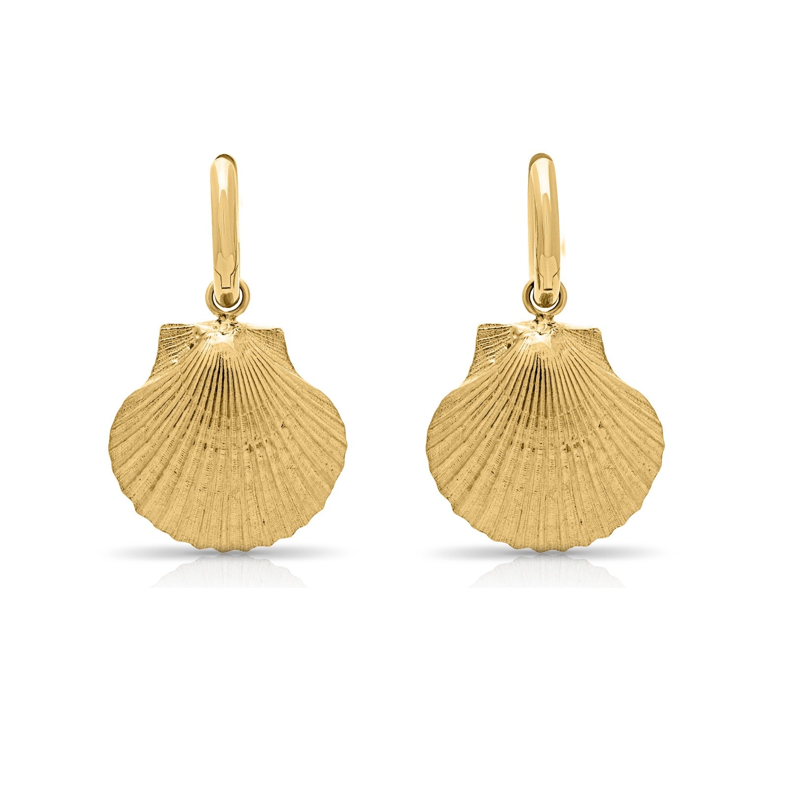 Scallop shell earrings. Oxwich earrings. Oxwich Bay, South Wales. Gower jewellery. Welsh jewellery. Shell earrings. Welsh shell jewellery. Silver shell jewellery. Gold shell jewellery. Scallop shell earrings. Those Happy Places.