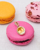 Oval yellow beryl pendant. Yellow gemstone pendant