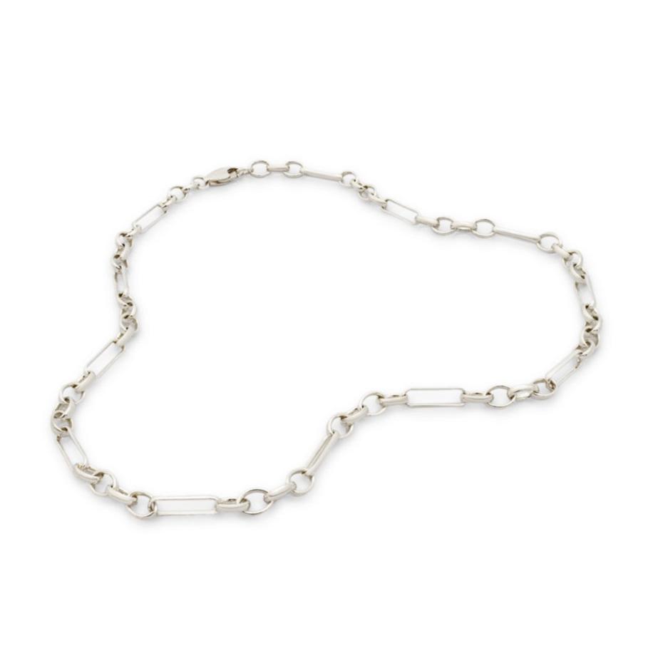 Silver figaro necklace. Silver necklace. Silver chain necklace. Belcher chain necklace. Men's accessories. Men's necklace. Unisex jewellery.