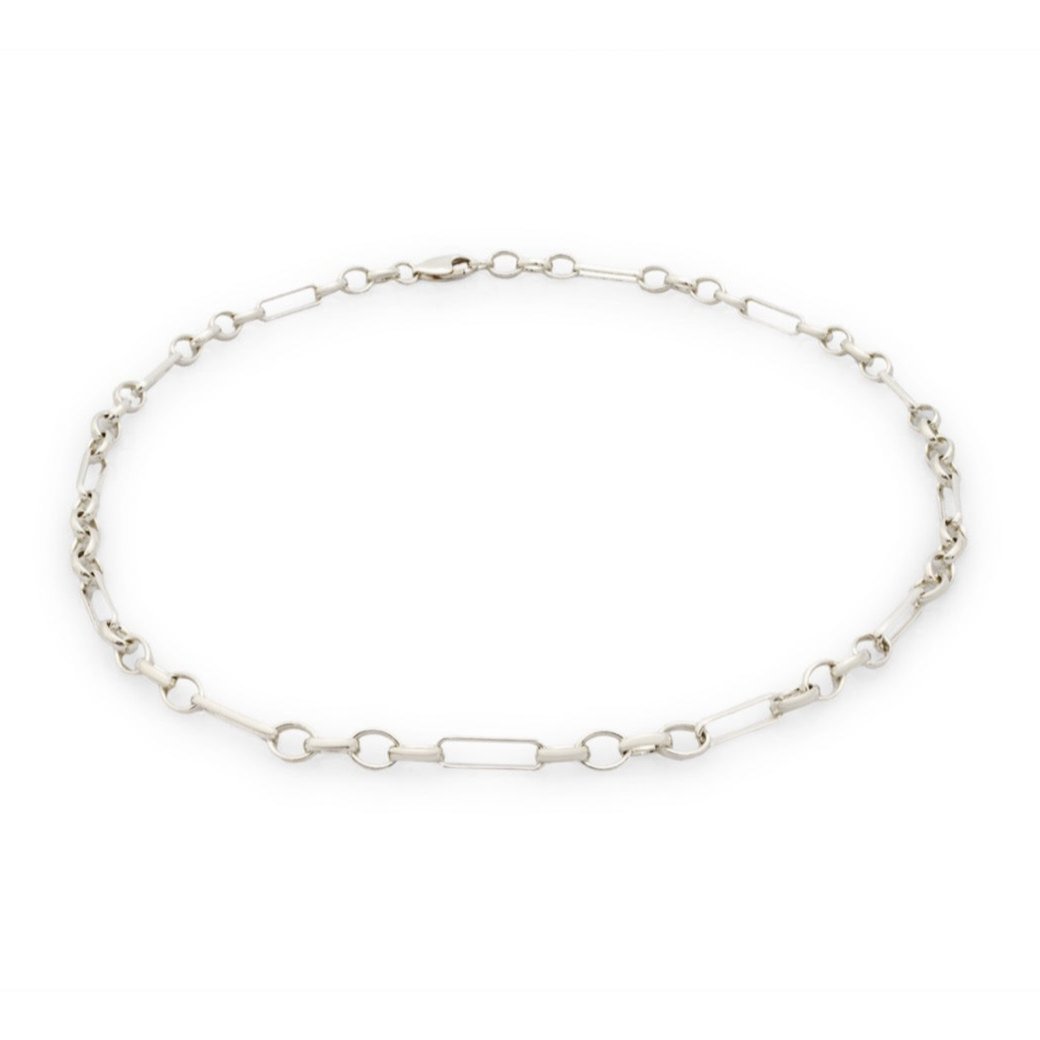 Silver figaro necklace. Silver necklace. Silver chain necklace. Belcher chain necklace. Men's accessories. Men's necklace. Unisex jewellery.