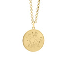 Taurus jewellery. Taurus pendant. Zodiac jewellery. Zodiac pendant. Star sign jewellery. Star sign pendant. Horoscope jewellery. Horoscope pendant. Gold disc pendant.