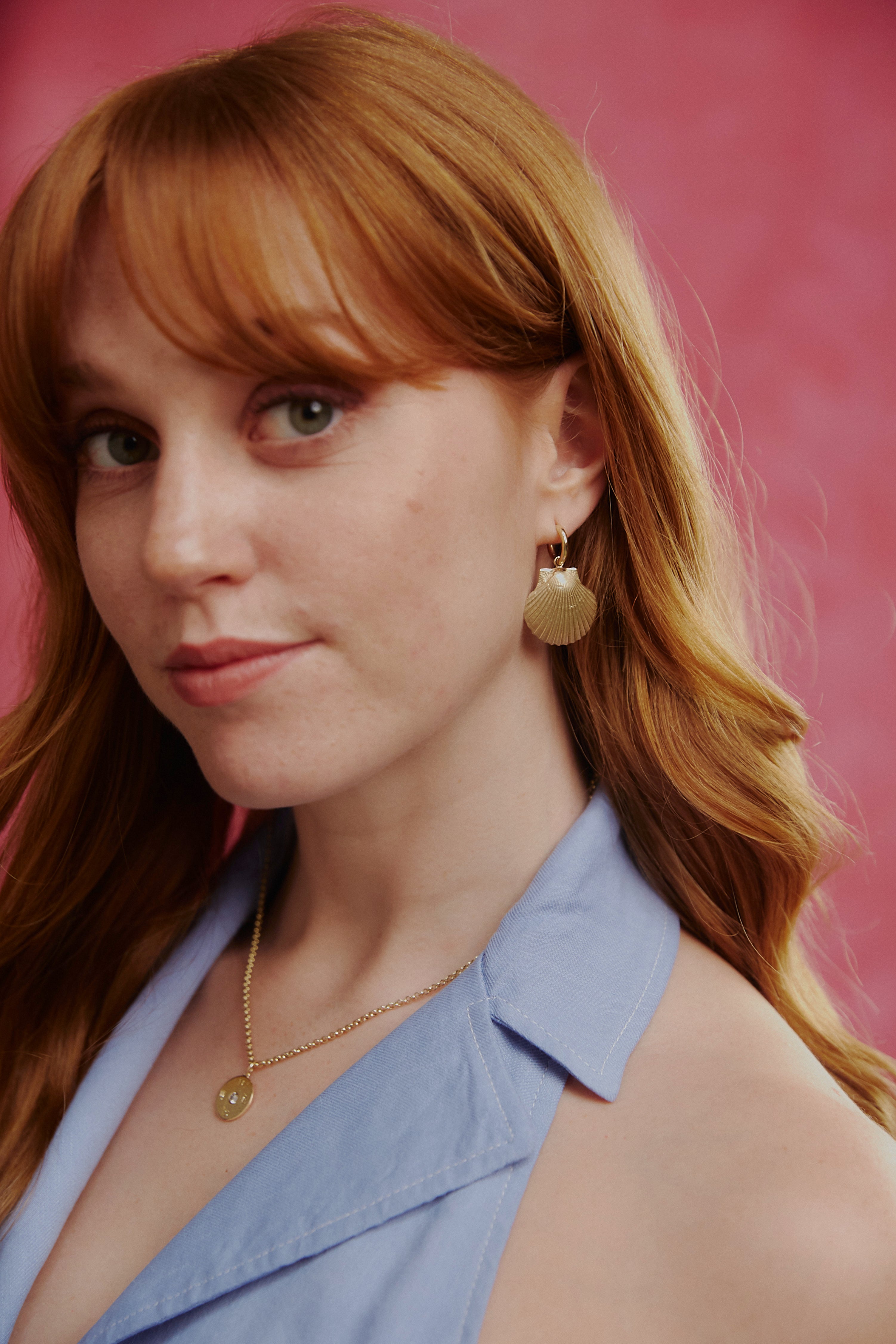 Scallop shell earrings. Oxwich earrings. Oxwich Bay, South Wales. Gower jewellery. Welsh jewellery. Shell earrings. Welsh shell jewellery. Silver shell jewellery. Gold shell jewellery. Scallop shell earrings. Those Happy Places.