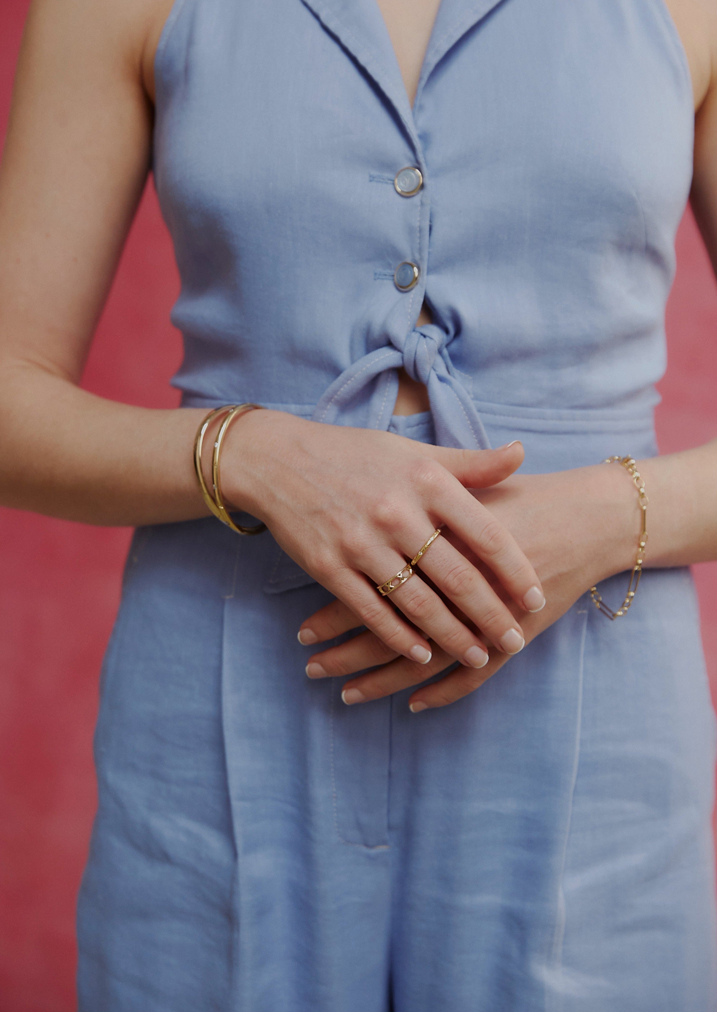 Gold binding ring. X ring. Matching rings. Unisex ring. Solid gold ring. Kisses ring. Friendship ring.