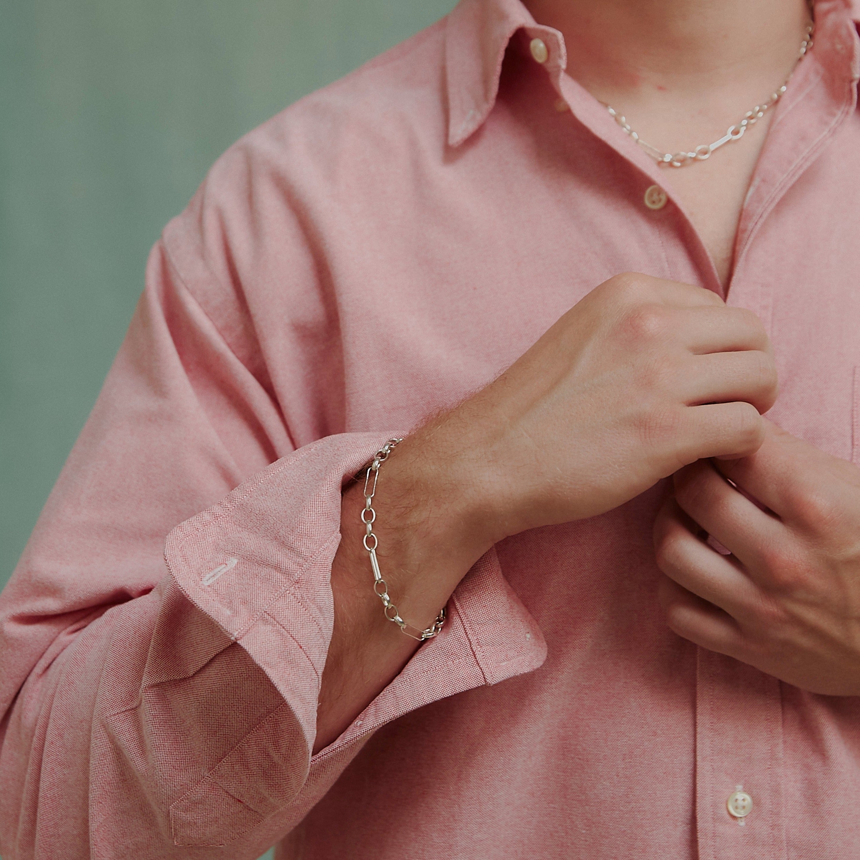 Silver figaro bracelet. Silver bracelet. Silver chain bracelet. Belcher chain bracelet. Men's accessories. Men's bracelet. Unisex jewellery.