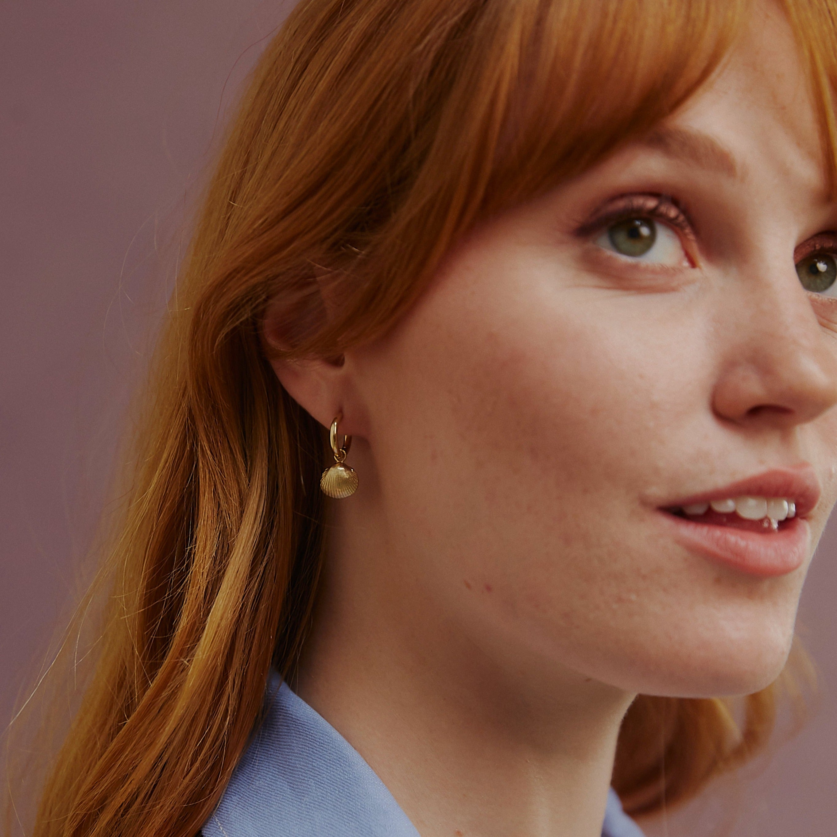 Cockle shell earrings. Old Hunstanton earrings. Old Hunstanton beach, Norfolk. Norfolk jewellery. Norfolk shell jewellery. Silver shell jewellery. Gold shell jewellery. Those Happy Places.