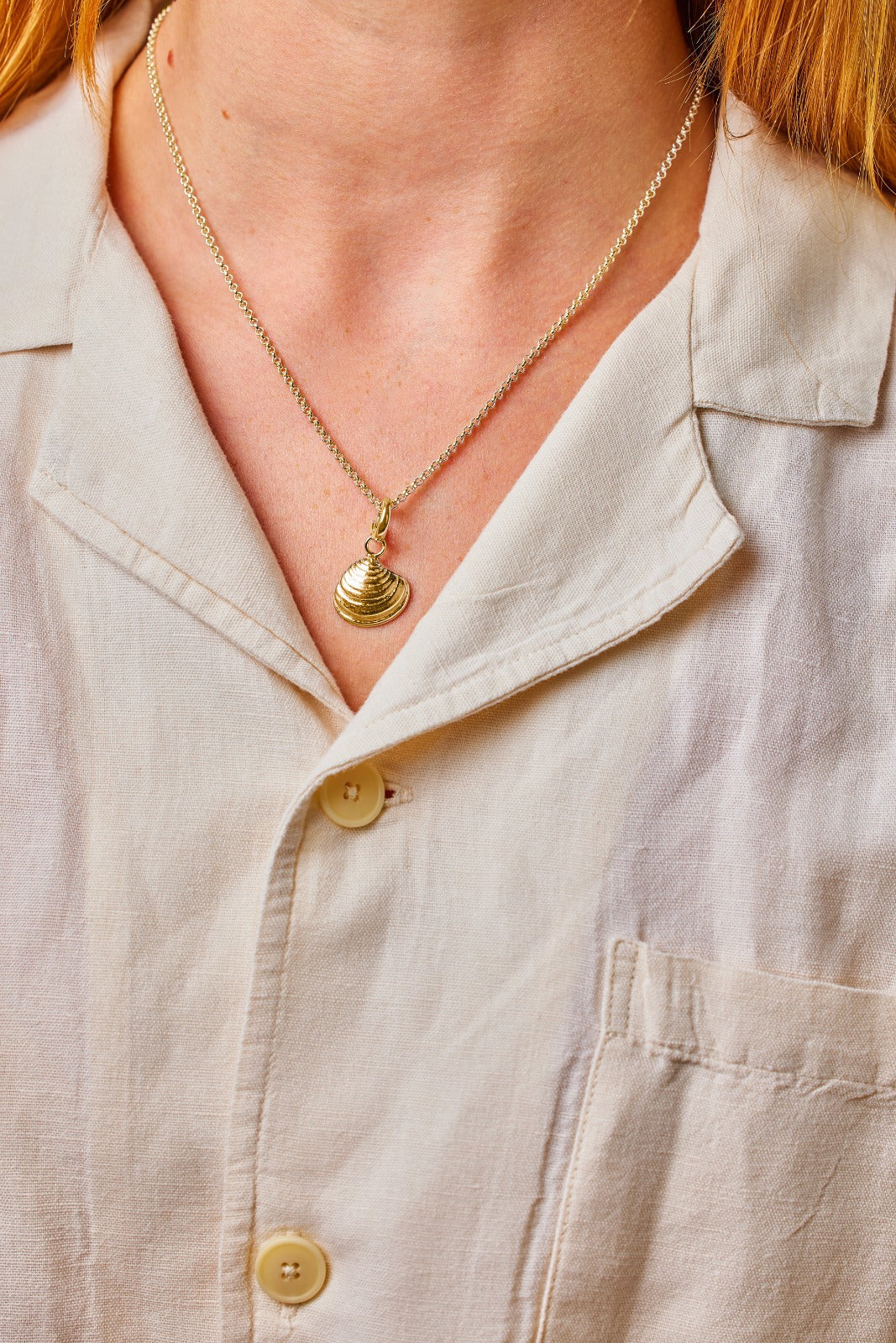 Fowey pendant. Fowey necklace. Cornwall jewellery. Cornwall shell jewellery. Silver shell jewellery. Gold shell jewellery. Those Happy Places.