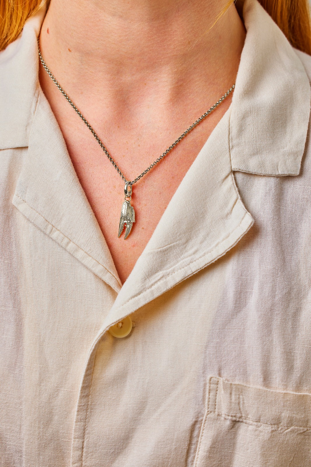 Cromer crab claw pendant. Cromer charm. Cromer necklace. Norfolk jewellery. Norfolk shell jewellery. Those Happy Places.