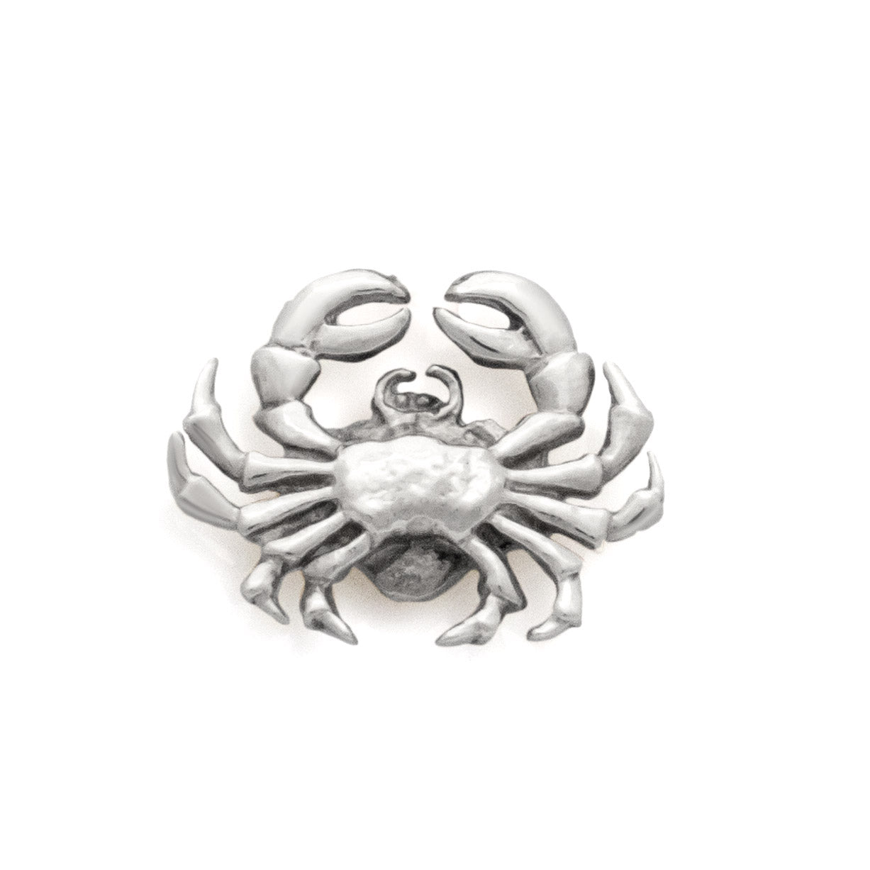 Claude the crab. Crab charm. Crab pendant. Cancer pendant. Cancer jewellery. Silver crab.