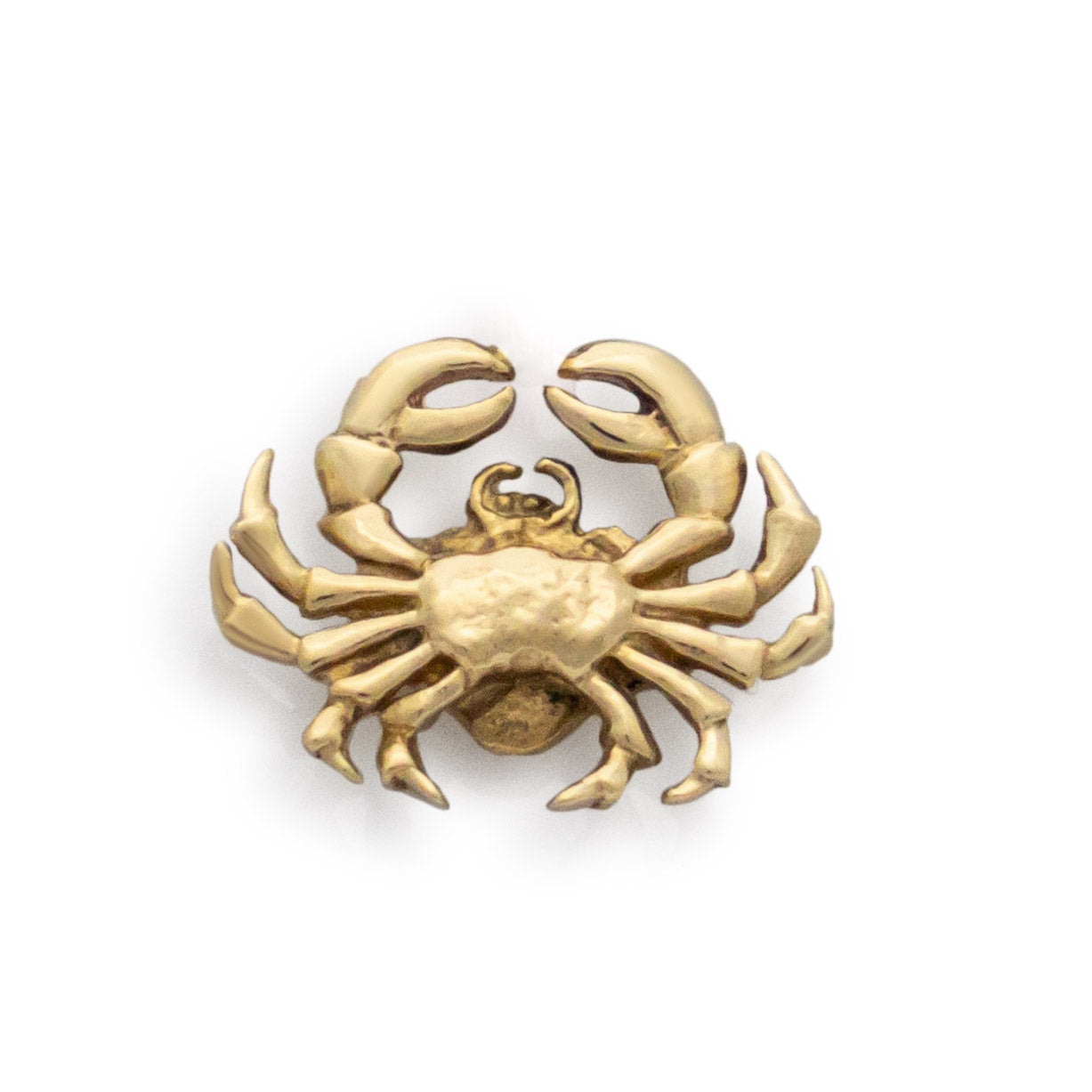 Claude the crab. Crab charm. Crab pendant. Cancer pendant. Cancer jewellery. Gold crab.