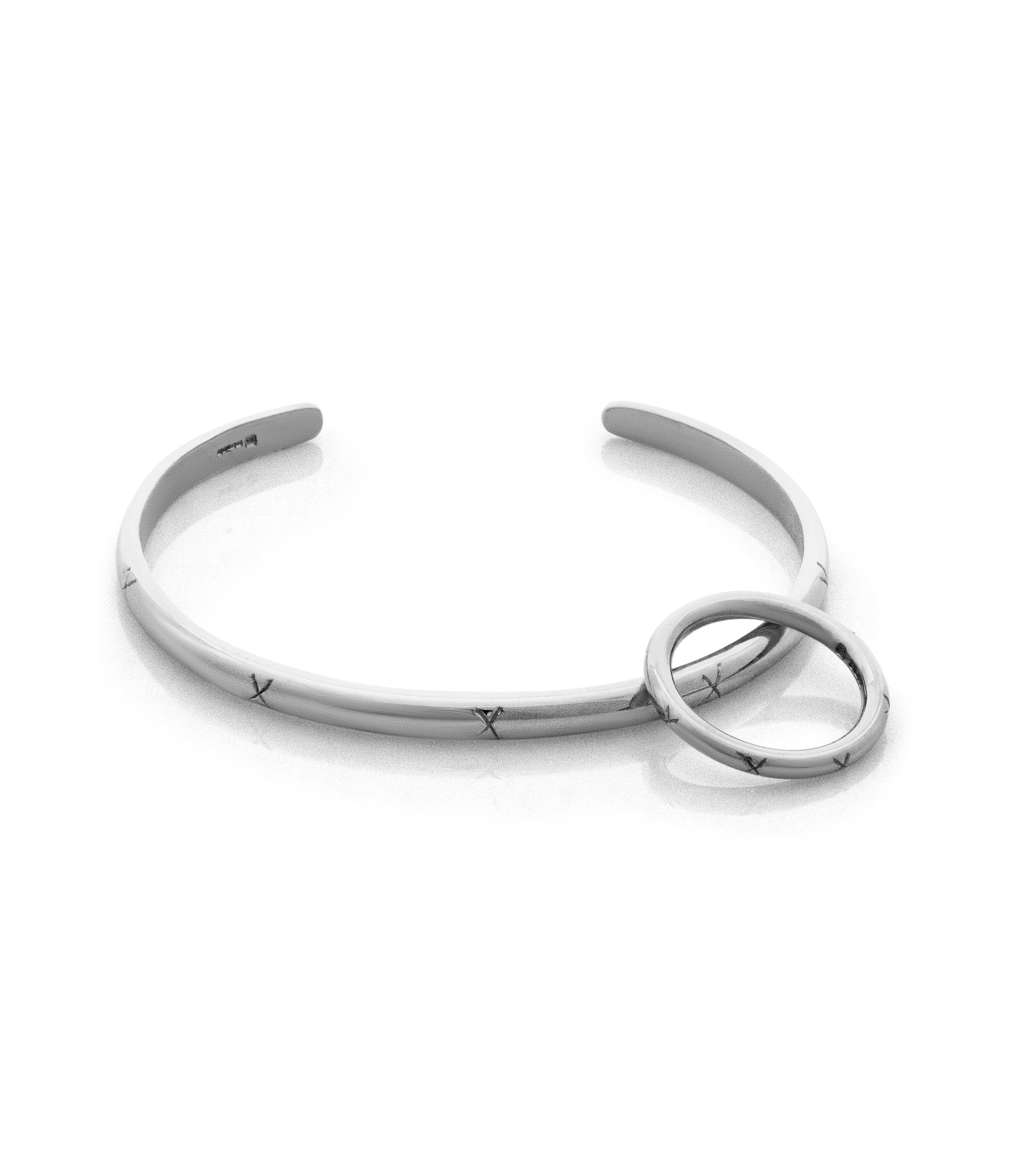 Silver binding band. Silver band. Kisses ring. X ring. Silver ring. Men's accessories. Men's ring. Matching rings.