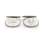 Traditional silver cufflinks. Art Deco cufflinks. Engraved cufflinks. Men's accessories. Smart cufflinks. Formal cufflinks. Solid silver cufflinks.