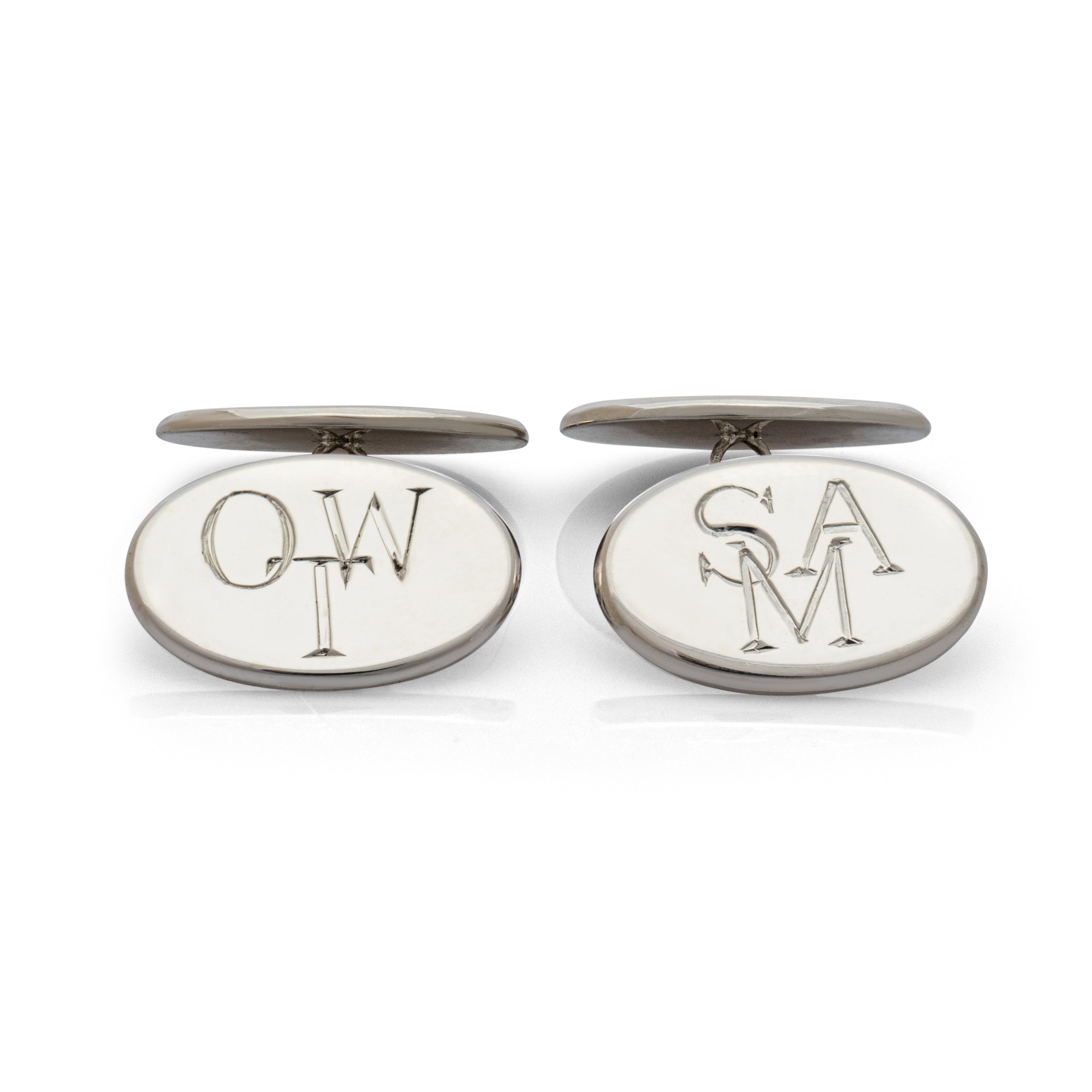 Traditional silver cufflinks. Art Deco cufflinks. Engraved cufflinks. Men's accessories. Smart cufflinks. Formal cufflinks. Solid silver cufflinks.