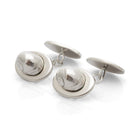 Flat Periwinkle shell cufflinks. Constantine Bay cufflinks. Cornwall jewellery. Cornwall shell jewellery. Men's accessories.