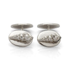 Wentletrap shell cufflinks. Daymer Bay cufflinks. Cornwall jewellery. Cornwall shell jewellery. Men's accessories.