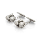 Port Isaac cufflinks. Port Isaac, Cornwall. Cornwall jewellery. Cornish shell jewellery. Silver shell jewellery. Those Happy Places. Serena Ansell Jewellery.