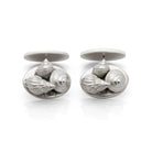 Port Isaac cufflinks. Port Isaac, Cornwall. Cornwall jewellery. Cornish shell jewellery. Silver shell jewellery. Those Happy Places. Serena Ansell Jewellery.