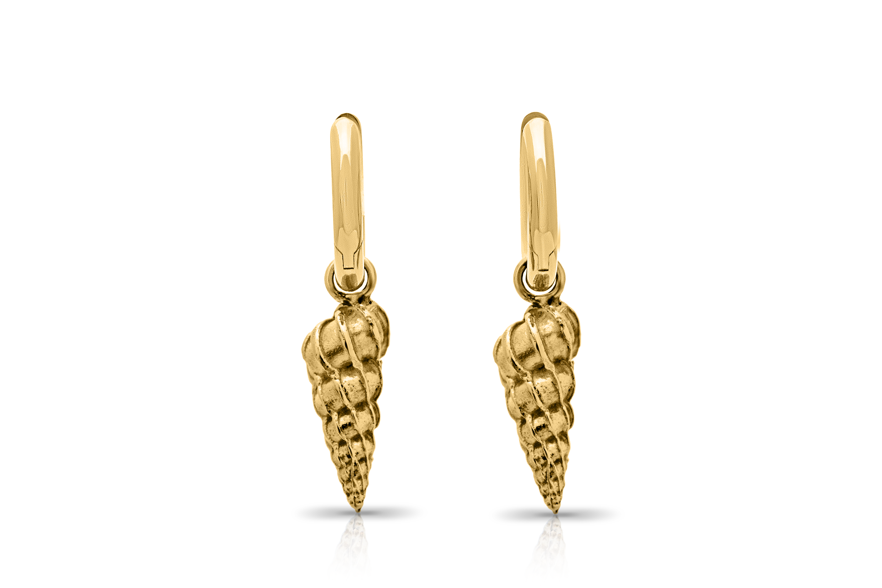 Wentletrap shell earrings. Daymer Bay earrings. Cornwall jewellery. Cornwall shell jewellery.