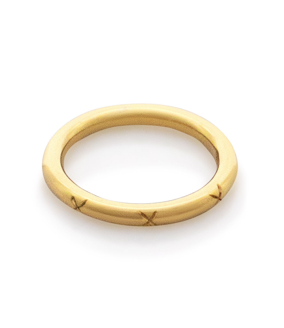 18 carat gold Binding Band. Unisex ring. 18 carat gold band. Kisses ring. X ring. Gold band. Wedding band.