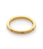 18 carat gold Binding Band. Unisex ring. 18 carat gold band. Kisses ring. X ring. Gold band. Wedding band.