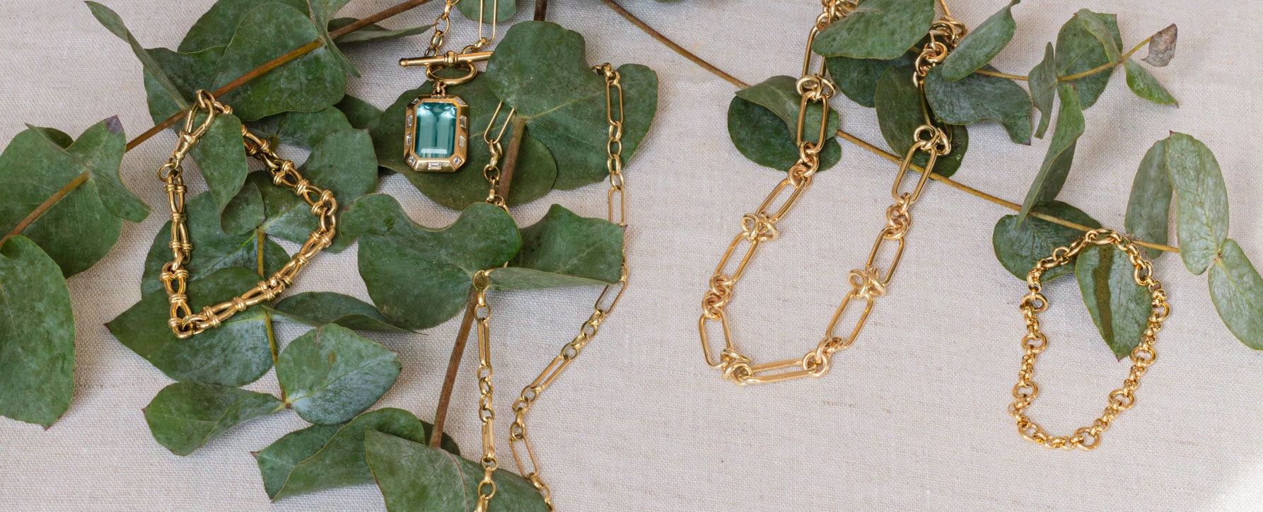 Solid gold and silver bracelets, charm bracelets and bangles by Serena Ansell
