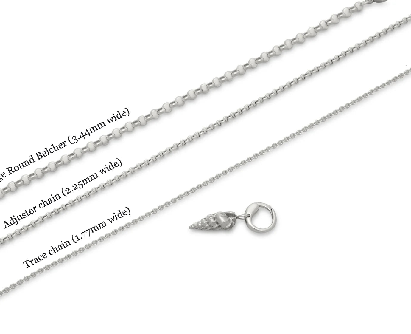 West Wittering pendant. West Wittering charm. West Wittering necklace. West Wittering shell jewellery. Silver shell jewellery. Gold shell jewellery. Those Happy Places. Serena Ansell Jewellery.