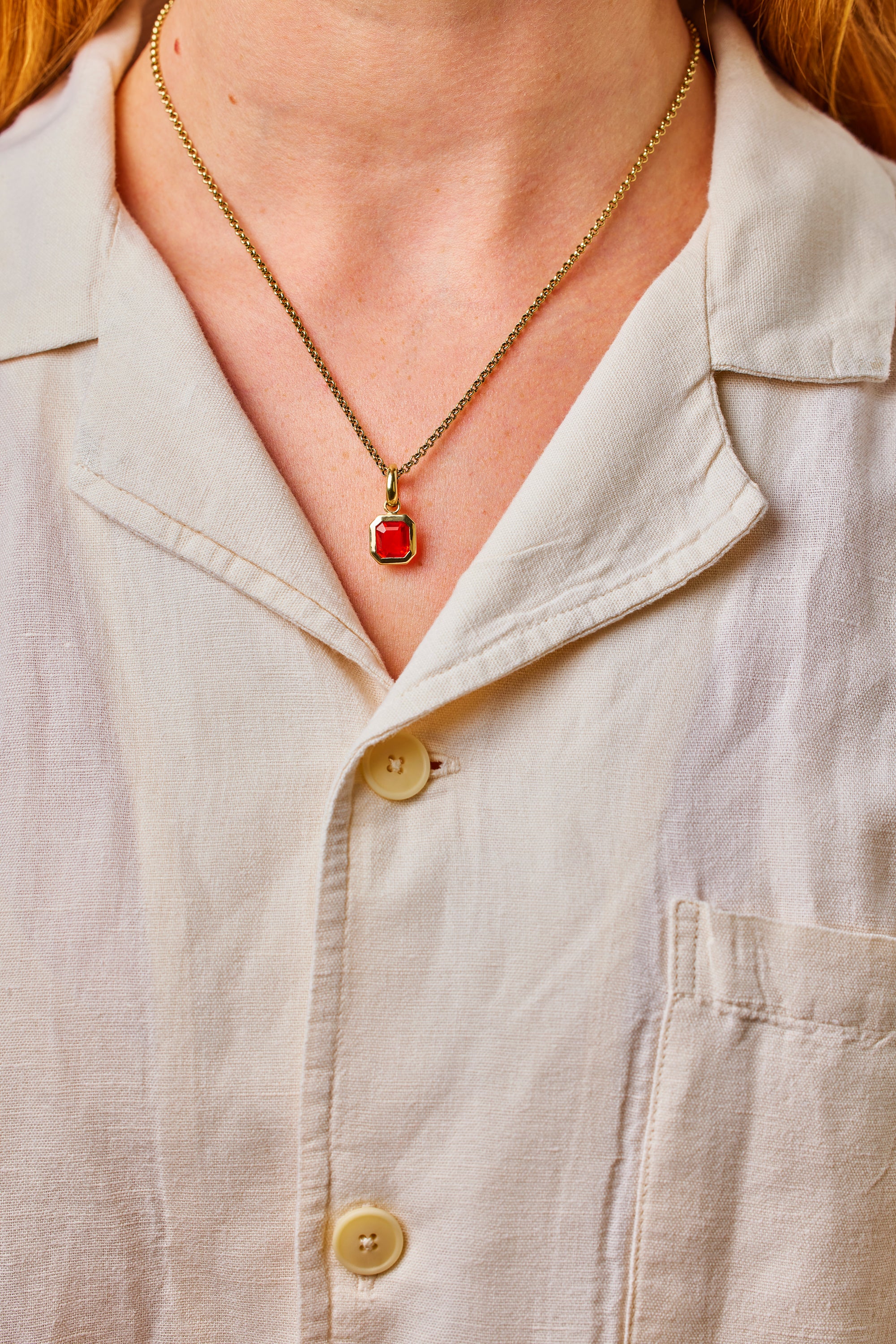 Fire Opal pendant. Fire opal necklace. Red Gemstone pendant. Red gemstone necklace. Red gemstone jewellery. Fire opal jewellery. Handmade ring. Fine jewellery. Serena Ansell jewellery. London jeweller. 