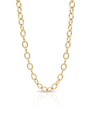 Chunky gold trace chain. Gold chain necklace. 