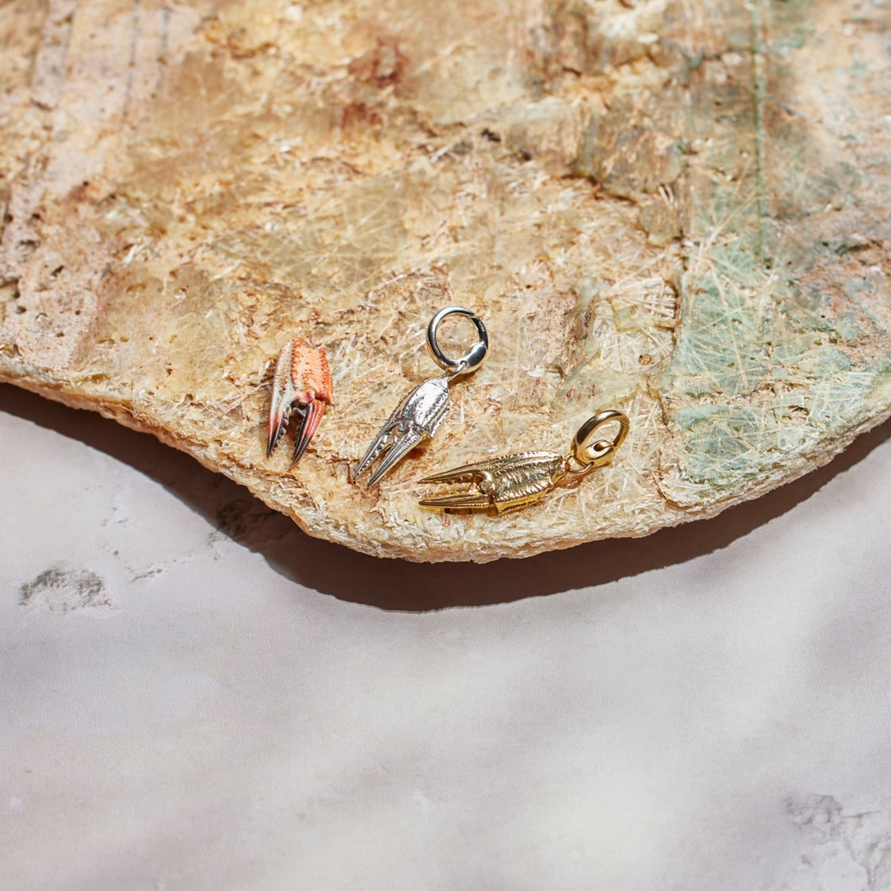 Cromer pendant. Cromer charm. Cromer necklace. Cromer Norfolk. Norfolk jewellery. Norfolk shell jewellery. Silver shell jewellery. Gold shell jewellery. Those Happy Places. Serena Ansell Jewellery.