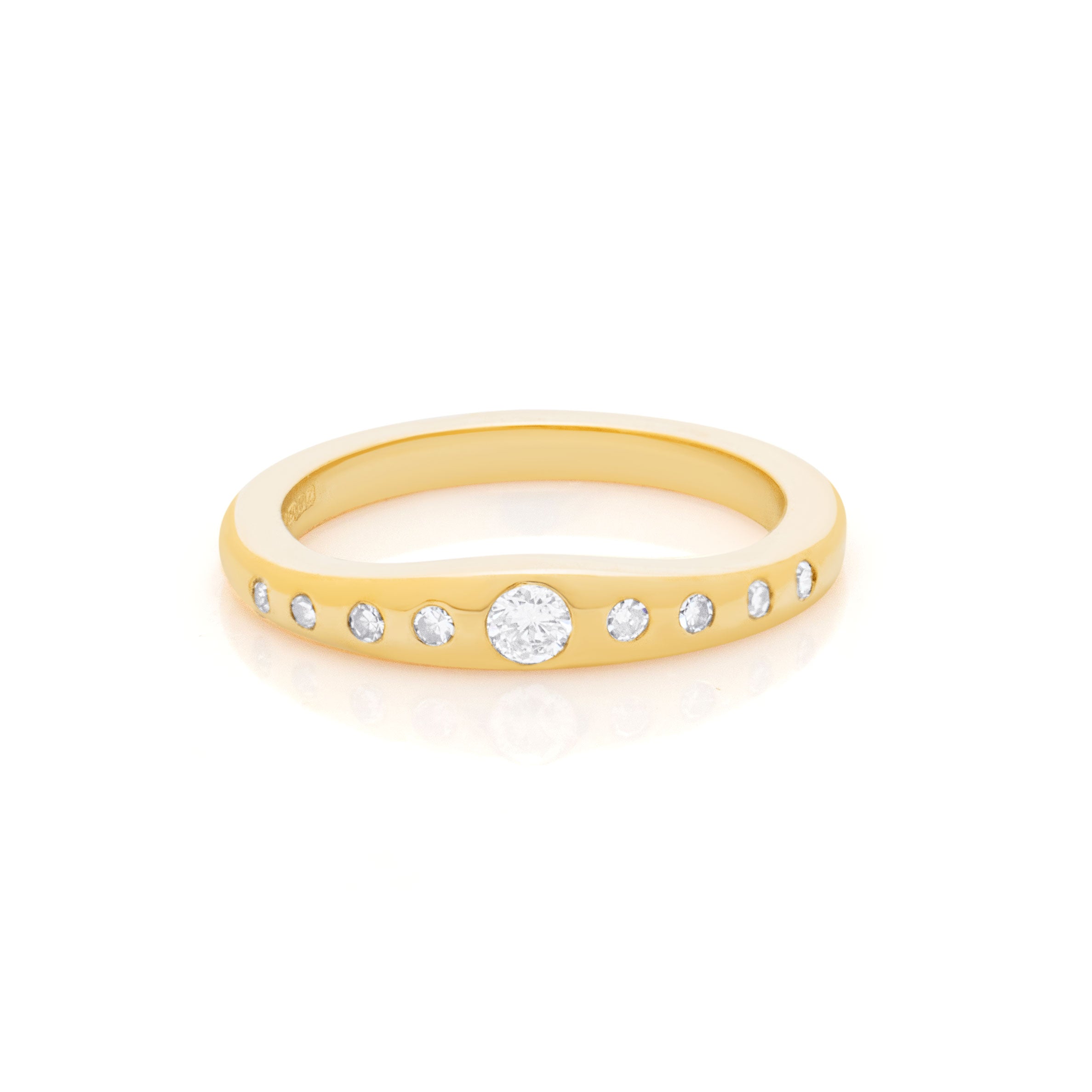 Diamond Band. Gold Diamond Ring. Diamond wedding band