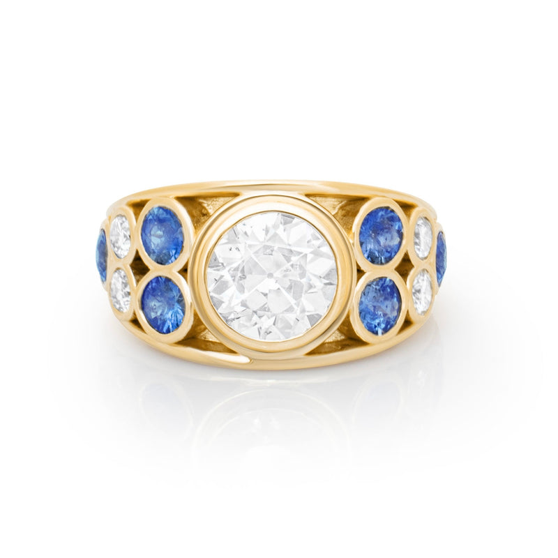 Diamond & Sapphire Ring