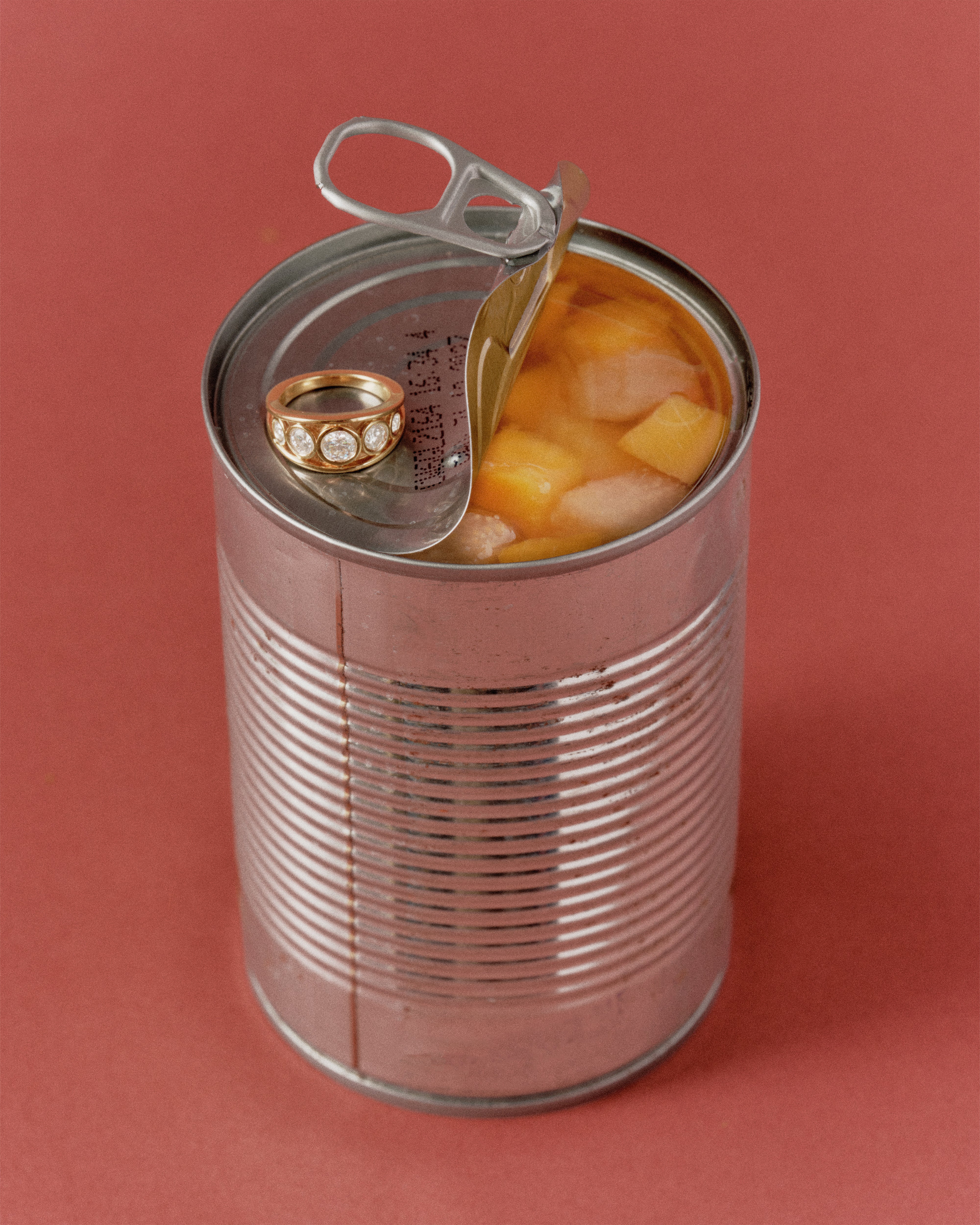 Diamond pinky ring. 5 stone diamond ring